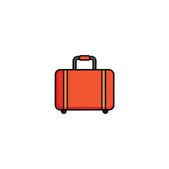 Luggage Bag Vector Illustration for Baggage Travel Tours and Vacation Promotions