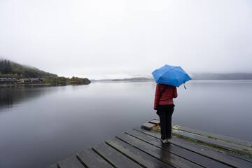 Vista Panoramica del Loch Lomond, Scozia