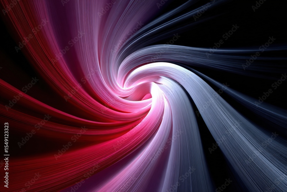Aufkleber dynamic abstract swirl of colorful light trails in motion with vibrant pink purple and blue tones cr