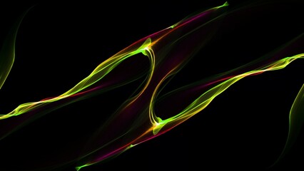 Beautiful abstract cosmic light rays background. Magic neon mystical sparks, shine streaks. Glow wave wind lines effect. Futuristic wave smoke power energy glare splash