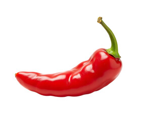 red hot chili pepper isolated on white background