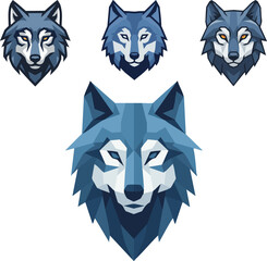 Modern Wolf Head Logo with Shield Concept for Gaming or Security