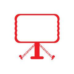 bulletin board as a media for official banners or pamphlets