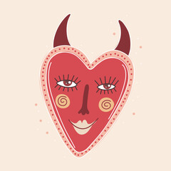 modern stylish illustration in boho country style. for printing on clothes or fabric	