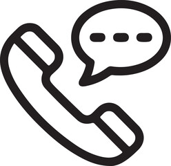 Communicating by Phone A Modern Icon Depicting Dialogue and Connection in the Digital Age for Contacting Support