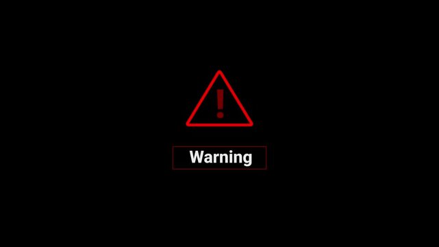 Warning Disclaimer Animation Background Template. Stunt warning disclaimer looping animated background. 4k text video
