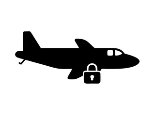 Creative Silhouette Of A Vintage Airplane With A Digital Pa Vector Art