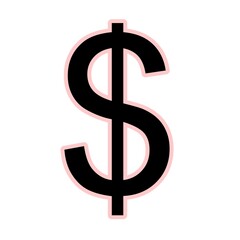 red dollar sign
