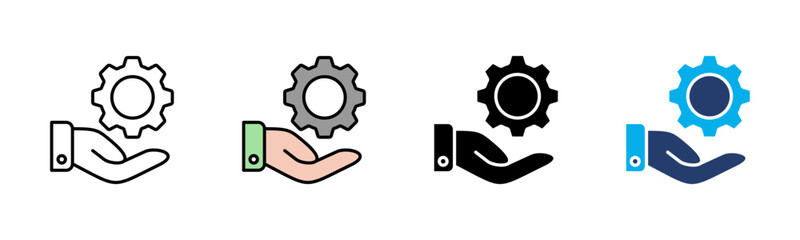 Service icon sheet multiple style collection