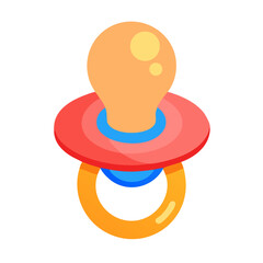 baby pacifier isolated on white