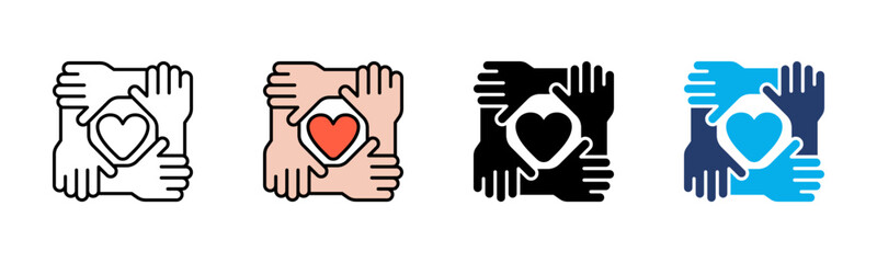 Teamwork icon sheet multiple style collection