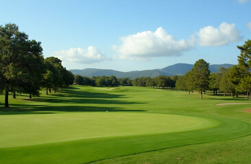 Fototapeta premium golf course in the summer