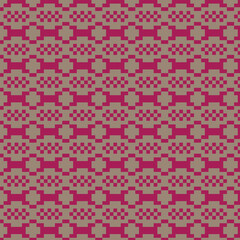seamless knitted pattern with hearts