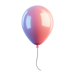 Cute balloon cartoon 3d illustration