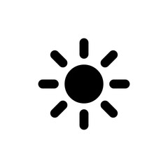 brightness vector illustration of a black circle