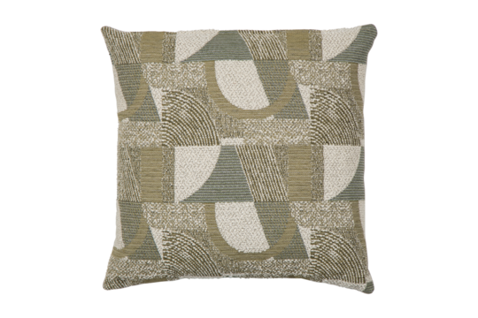 Abstract geometric pattern pillow cushion isolated on transparent background