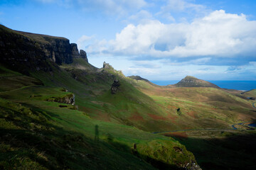 Paesaggi Spettacolari del Quiraing, Isola di Skye, Scozia