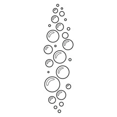 Abstract Bubbles Illustration Floating Circles Design