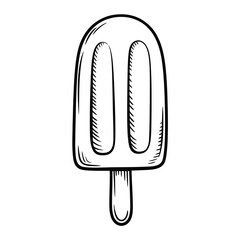 Hand-Drawn Popsicle Illustration Summer Treat