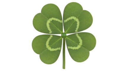 Isolated Four Leaf Clover