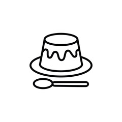 Creamy Delicious Pudding Dessert Icon
