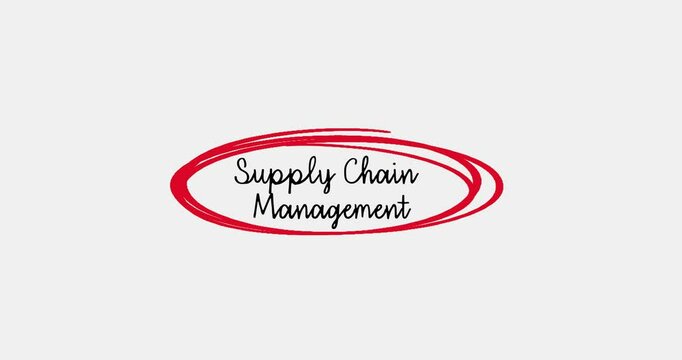 Supply Chain Diagram Representing Key Elements and Processes in Business Operations