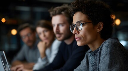 Entrepreneurial innovation workshop 3D modeling tool AI driven simulation multicultural team discussing product scaling solution custom creative loft background cut out isolated transparent background