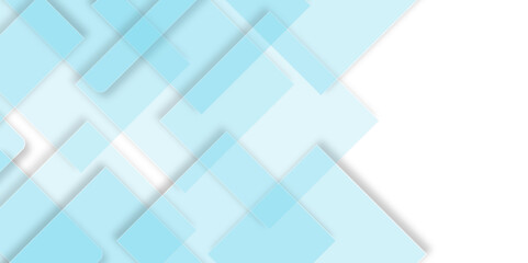 Fototapeta premium Modern luxury pattern of geometric white and blue color background . vector illustration technology background with shadow. seamless white geometric lines luxury shapes, vector background.