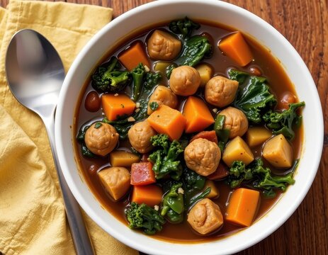 kale makes a hearty addition to stews, like beef and kale stew or vegetable kale stew, enriching flavor and texture.