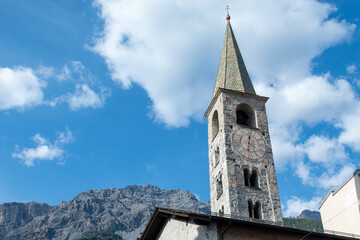 Fototapeta premium Bornio tourist town known for its winter sports facilities and uncontaminated valleys