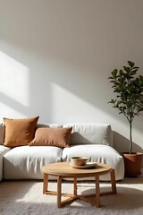 modern living room with sofa