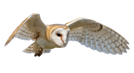 Isolated Barn Owl