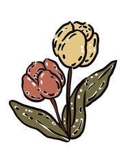 Flower plant illustration