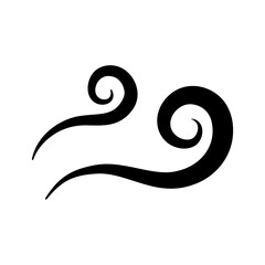 Illustration of shimmering steam and vapor. Cartoon effect icon of heat, smell and aroma of warm food. Flickering flames.