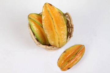 close up of a star fruits