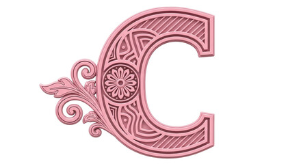 Isolated letter C
