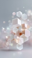 Elegant Minimal Geometric Network Abstract Background