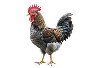 Fototapeta premium Realistic Rooster Isolated on Transparent Background.
