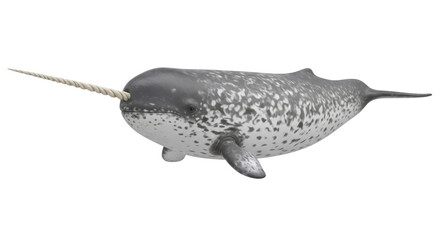 Isolated narwhal © Johanna
