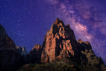Milky Way over Zion National Park in Utah.