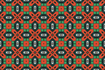 Seamless Interior Decoration Background Design Graphic Symmetric Wallpaper Cloth Texture Perspective Tile Luxury Fabric Template Textile Art Fashion Visual Geometric Digital Endless Shape Pattern.