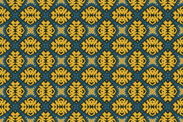 Seamless Interior Decoration Background Design Graphic Symmetric Wallpaper Cloth Texture Perspective Tile Luxury Fabric Template Textile Art Fashion Visual Geometric Digital Endless Shape Pattern.