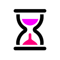 Hourglass icon.