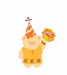BIRTHDAY BEAR CUTE 
