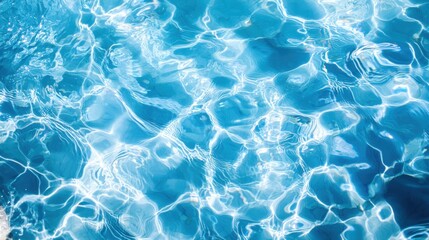 Obraz premium abstract blue color water wave, pure natural swirl pattern texture, background photography