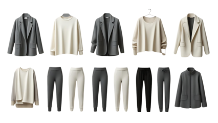 Minimalist Neutral-Tone Casual Loungewear Collection