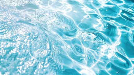 abstract blue color water wave, pure natural swirl pattern texture, background photography