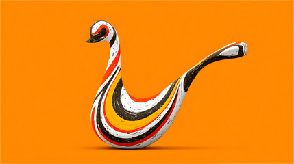 with impossible curves and animated fluid patterns swirling around the surface