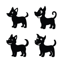 black cats silhouettes