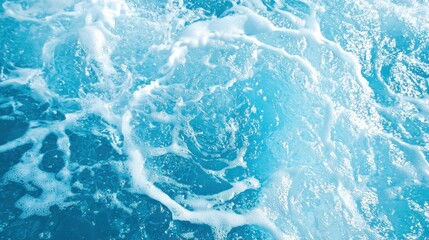 Obraz premium abstract blue color water wave, pure natural swirl pattern texture, background photography